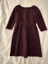 LOFT purple back zipper with cinch waist 3/4 sleeve comfy material 4P