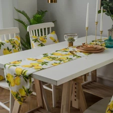 Kitchen Dining Desk Tabletop Decor Printed Table Runner Placemats Tablecloth