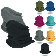 Half Face Mask Adjustable Soft Thermal Neck Warmer Gaiter for Cold Weather Sport