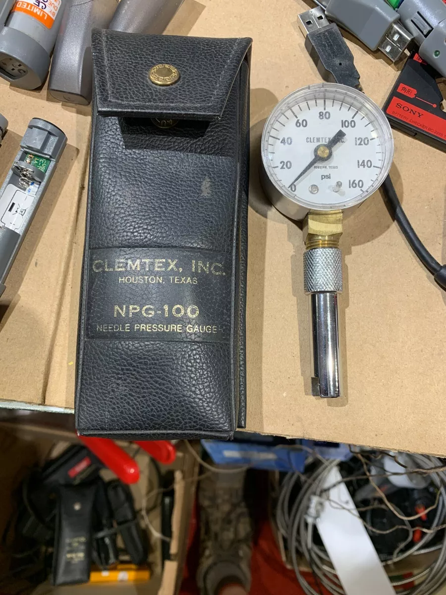 Clemtex Needle Pressure Gauge NPG 100 w case eBay