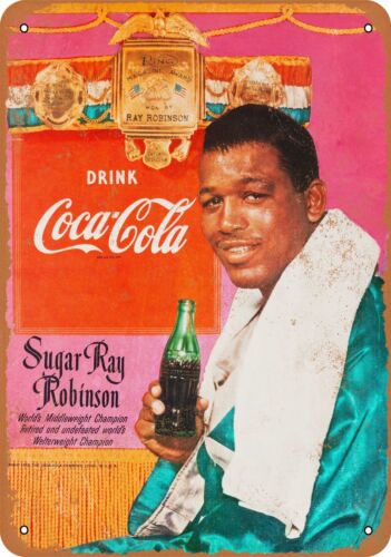 Panneau en métal - 1952 Sugar Ray Robinson -- Look vintage - Photo 1/2