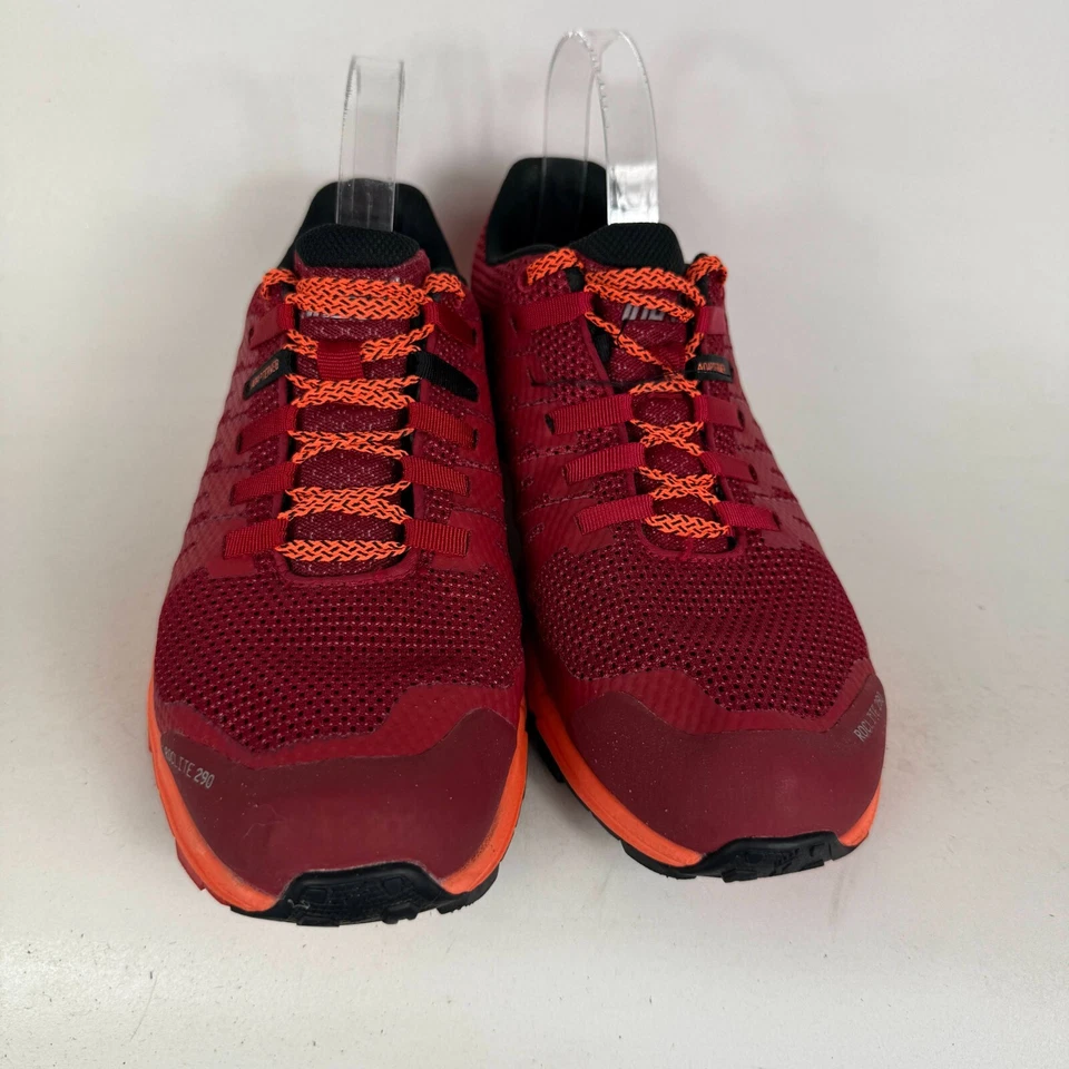 Zapatillas deportivas Inov-8 RocLite 290 para mujer 9 rojas de malla con cordones Foto 4 de 4