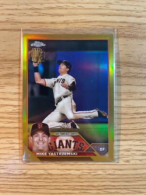 2023 Topps Chrome - Mike Yastrzemski #111 Gold Refractor /50 for