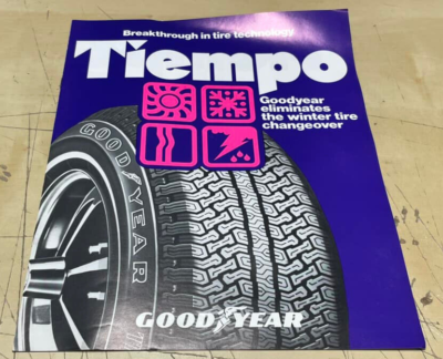 Vintage 1978 Goodyear Tiempo Tires Sales Brochure Print Ad | eBay