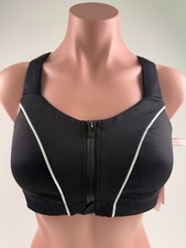 Victoria's Secret Knockout Front Close High Support Sport Bra Black 36B NWT