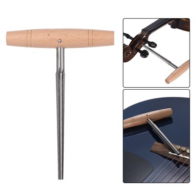 Semi-fluted T Handle Violin Guitar Bridge Pin Hole Reamer Luthier Repair Tool