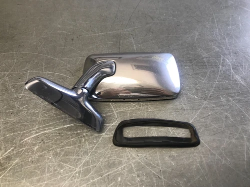 Damaged 1968-1976 BMW 114 2002 Left LHD Driver's Chrome Side Mirror OEM