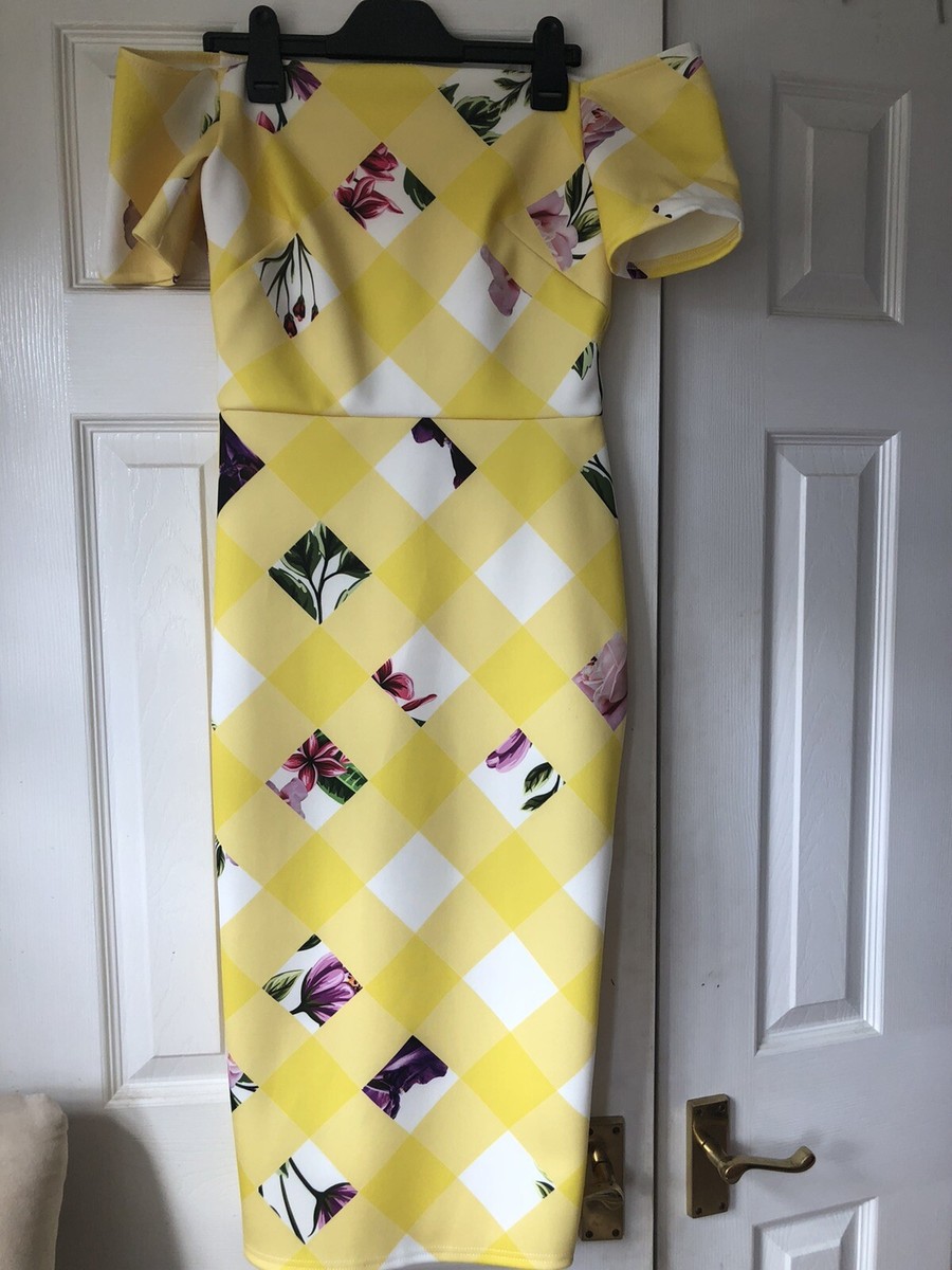 asos golden floral bardot midi dress Bardot corset midi dress in yellow floral
