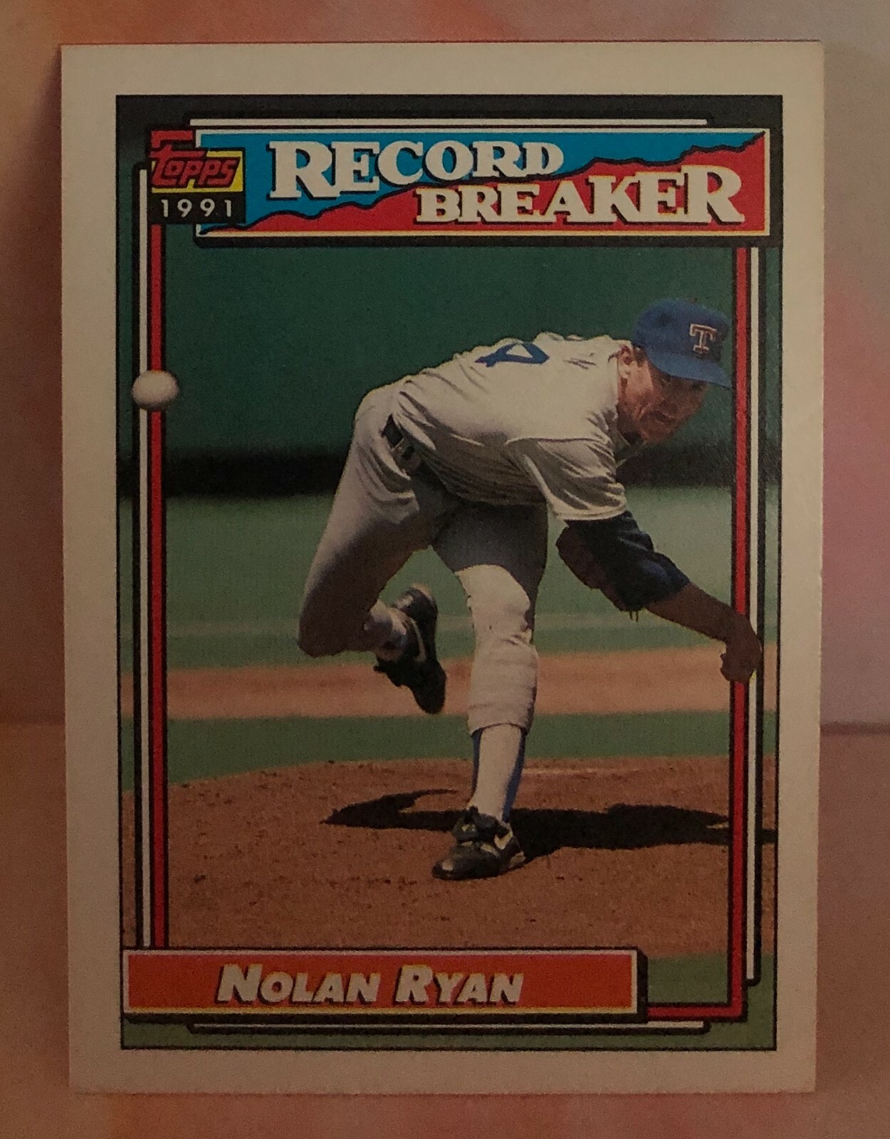 TOPPS 1991 RECORD BREAKER "NOLAN RYAN" #4 BASEBALL CARD | eBay