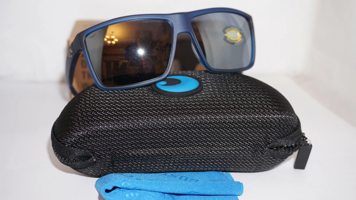 COSTA Sunglasses New RINCONCITO Matte Blue Grey Silver Mirror 60 12 140