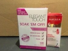 Image of Elegant Touch - Soak Em Off - Peach Fragrance PLUS Mavala Nail Strengthener