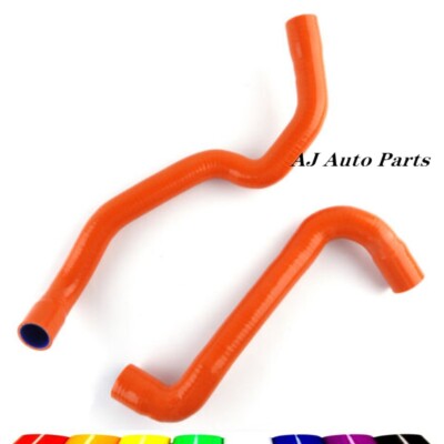 For BMW E30 M3 2.3L MT 1988 1989 1990 1991 Silicone Coolant Radiator Hose-ORANGE