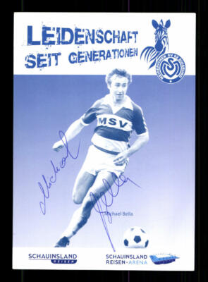 Michael Bella autograph card MSV Duisburg original signed + A 219576