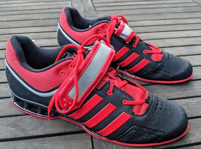 Adidas Adipower Olympic Weightlifting Shoes Black Red Mens Size 12.5 | eBay