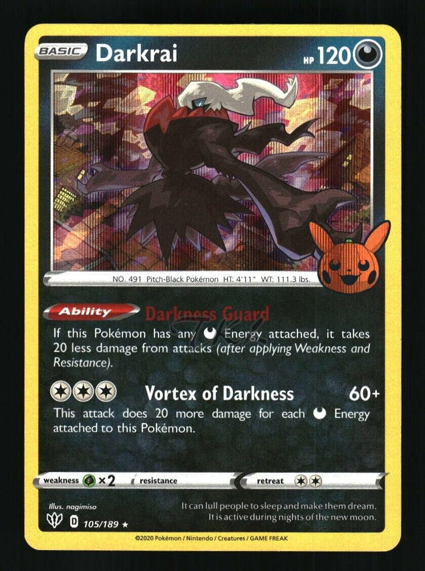 Pokemon Trick or Trade Darkrai Holo 105/189 eBay