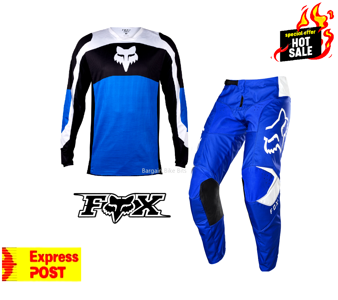 Fox 180 Motocross Pants & Jersey Set NEW Yamaha blue Dirt Bike MX