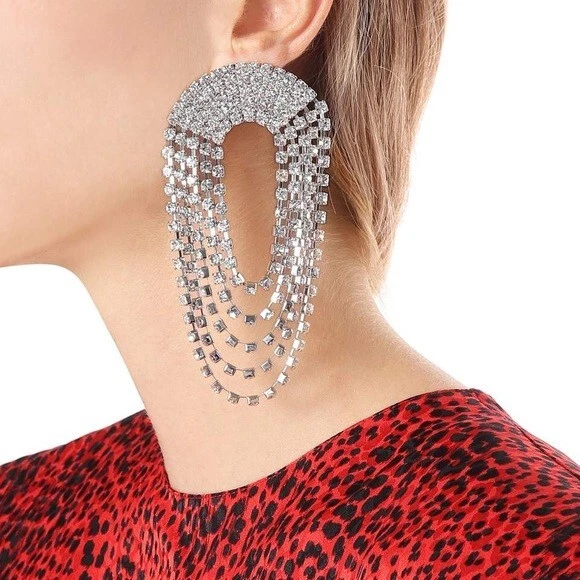 Alessandra rich draped crystal best sale earrings