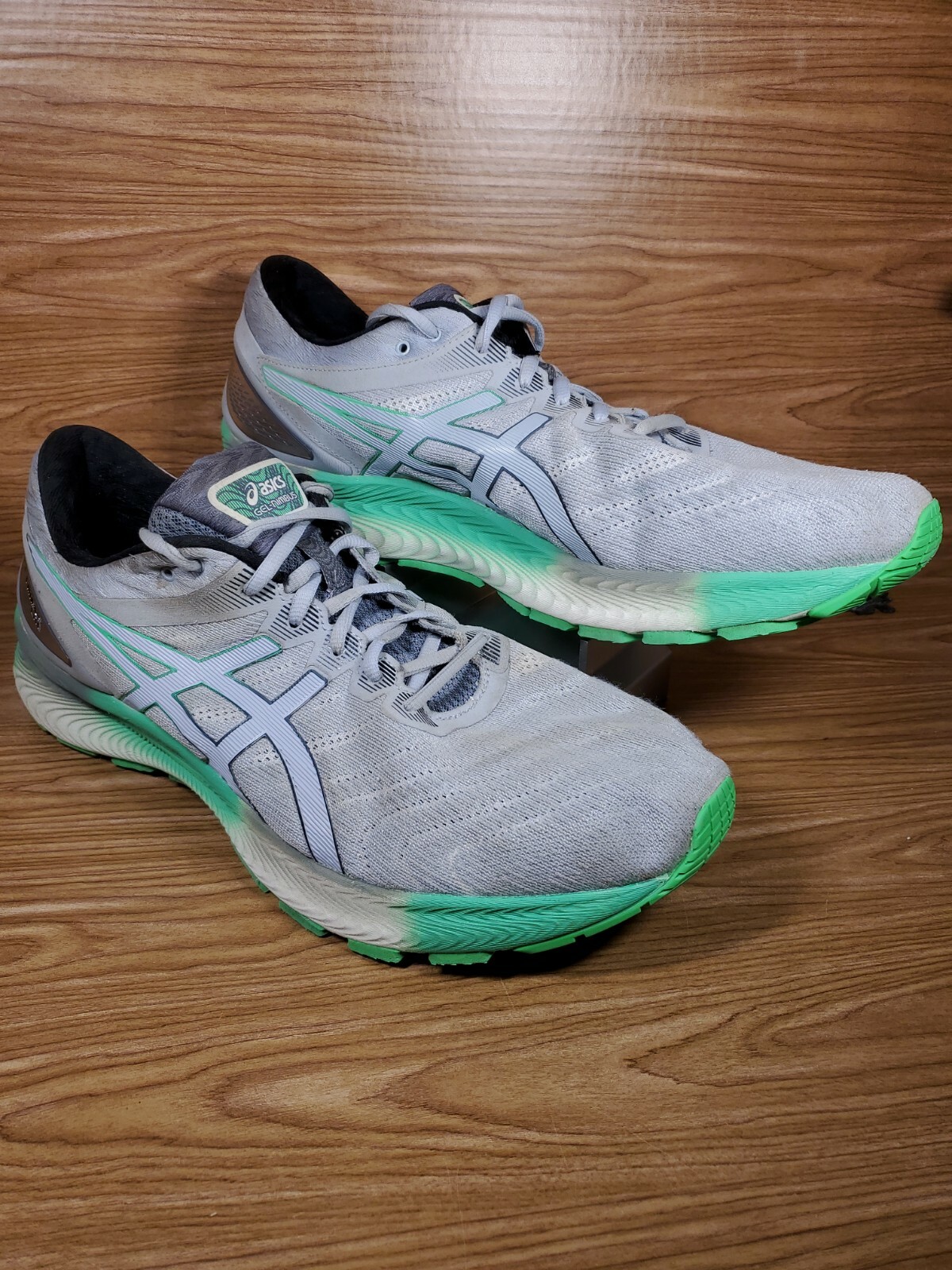 ASICS GEL-NIMBUS Lite 1011A782 Mens 13 Running Piemont Gray Green | eBay