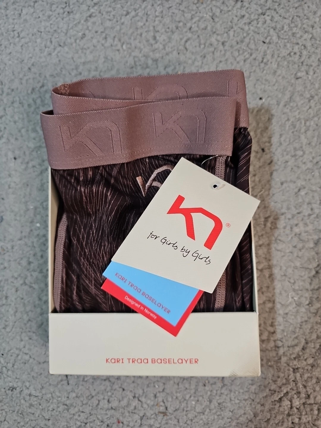 Kari Traa Fryd Base Layer Pants Women's NWT Size XS Color RSyrup b3-76