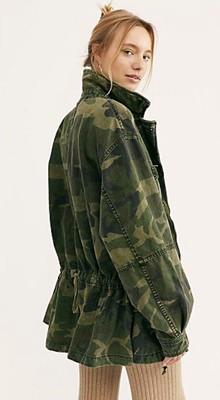 Camouflage Camo Twill Utility Jacket 