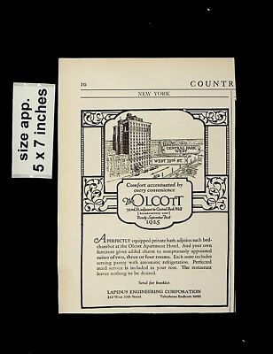 1925 Olcott Lapidus Engineering Co Vintage Print ad 14918
