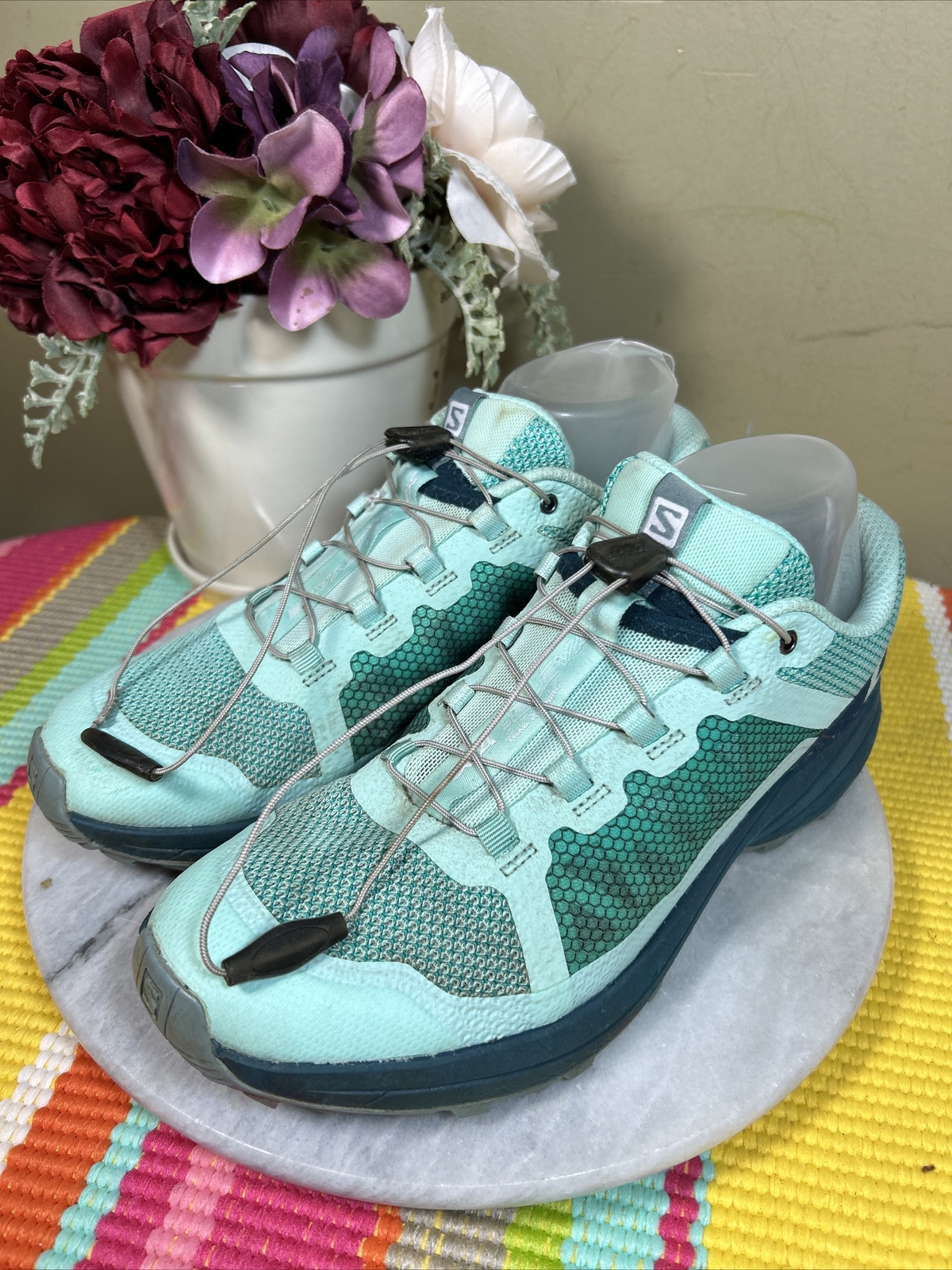 Salomon XA Elévate Teal scarpe da trekking multicolore contragrip da donna US 8 M