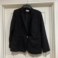 ann taylor blazer 12 Black NWOT New Without Tags Great Fit Free Ship