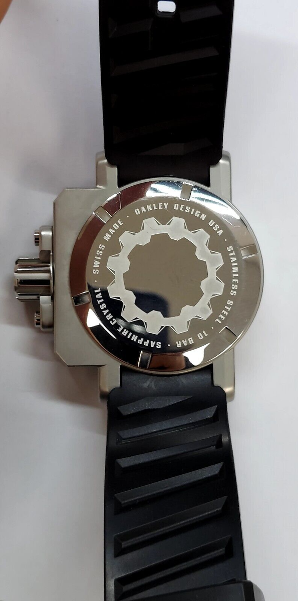OAKLEY GEARBOX MEN'S WATCH WHITE DIAL 10-064 | eBay OAKLEY GEARBOX MEN'S WATCH WHITE DIAL 10-064 | eBay