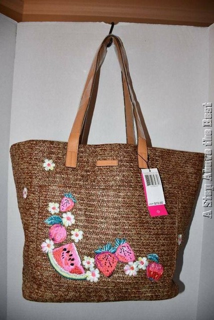 vera bradley straw tote