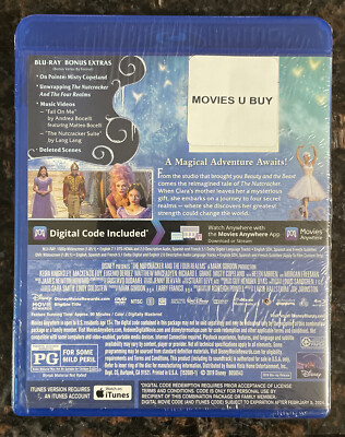 Disney The Nutcracker and the Four Realms Blu-Ray + DVD Disc Multi