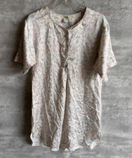 Vintage 1990s Fantasies by Morgan Taylor Paisley Floral Nightgown Size P