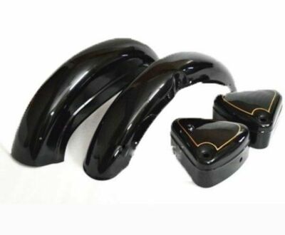 Fits Royal Enfield 350 Black Painted Mudguard Fender and Tool