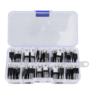 Mosfet Transistors Assortment Kit IRFZ44 IRF510 IRF 520 IRF530 IRF540 IRF640
