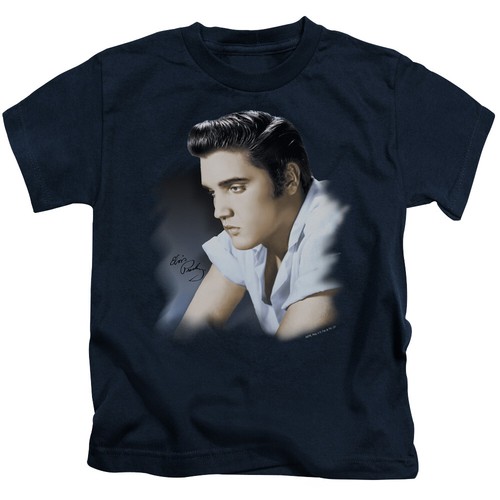 Elvis Presley Boys T-Shirt Profile Navy Tee