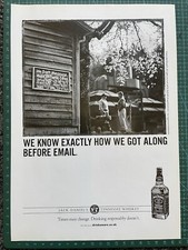 Jack Daniels A4 Poster/Zeitschrift Werbung Man Cave