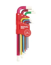 MARVEL SEMI LONG BALL POINT HEX WRENCH SET 9 PIECES (1.5～10mm) MHW309