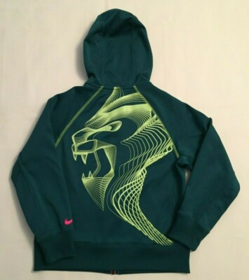 Nba Youth Lebron Hoodie SUPER RARE NIKE LEBRON TIGER HOODIE GREEN