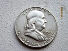 1958-D Franklin Silver Half Dollar
