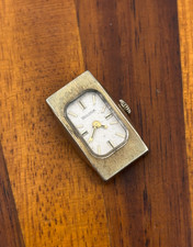 Vintage Bulova Watch Women Winding 10k Rolled Gold Plate Tank 15mm For Repair