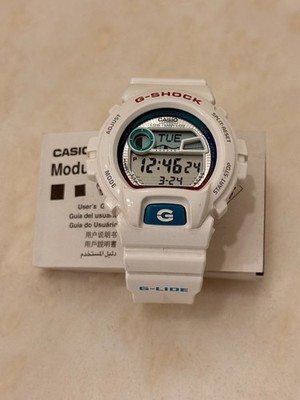 Casio * G-Shock GLX-6900 G-LIDE Watch in White! (3194) Tide and Moon Phase!