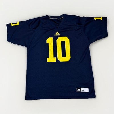 VTG Adidas Michigan Wolverine s Tom Brady Football Jersey Mens Size XL Blue