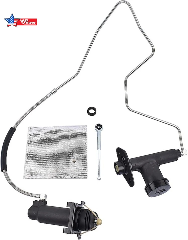 Conjunto de cilindro mestre e escravo de embreagem para Ford F250 F350 Truck F Super Duty F59 - Imagem 4 de 4