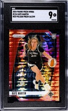 2024 Panini Prizm WNBA - Red Pulsar Prizm #148 Kate Martin /299 (RC) SGC 9
