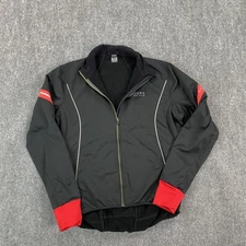 Gore Bike Wear Jacket Mens XXL Black Windstopper Soft Shell Cycling Full Zip