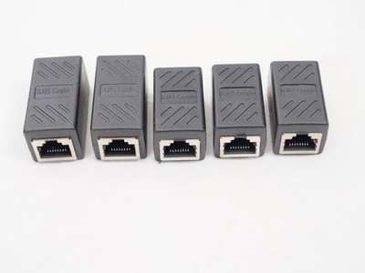 5x RJ45 Cat5e Female to Female Network Ethernet LAN Connector Adapter Coupler