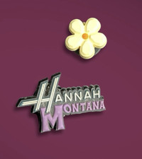 2006 Hannah Montana Jibbitz Shoe Charms For Crocs Logo Flower EUC