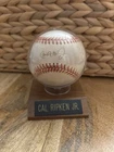Cal Ripken Jr Signed Baseball Autographed w/COA & Display Authentic
