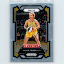 2024 Panini WNBA Monopoly Prizm Layshia Clarendon #57 Silver Prizm Sparks