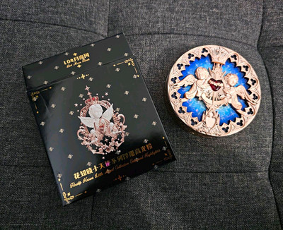 Flower Knows Little Angel Collection Embossed Highlighter gepresst, Glimmen Weiß