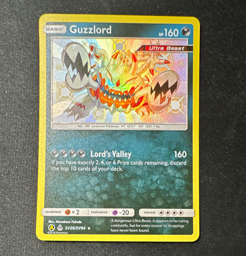 Pokémon TCG Guzzlord SV26/SV94 Hidden Fates Shiny Vault Holo Eng 2019
